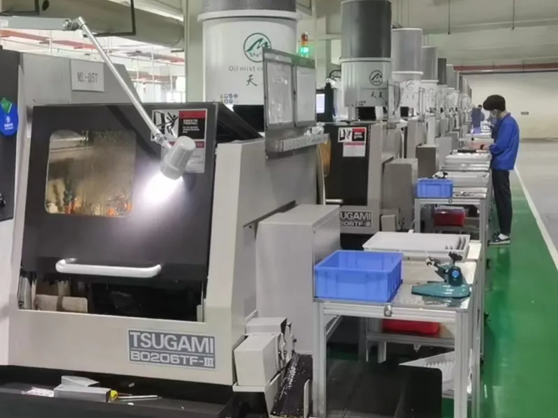 당사의 대량 CNC 가공 생산 능력